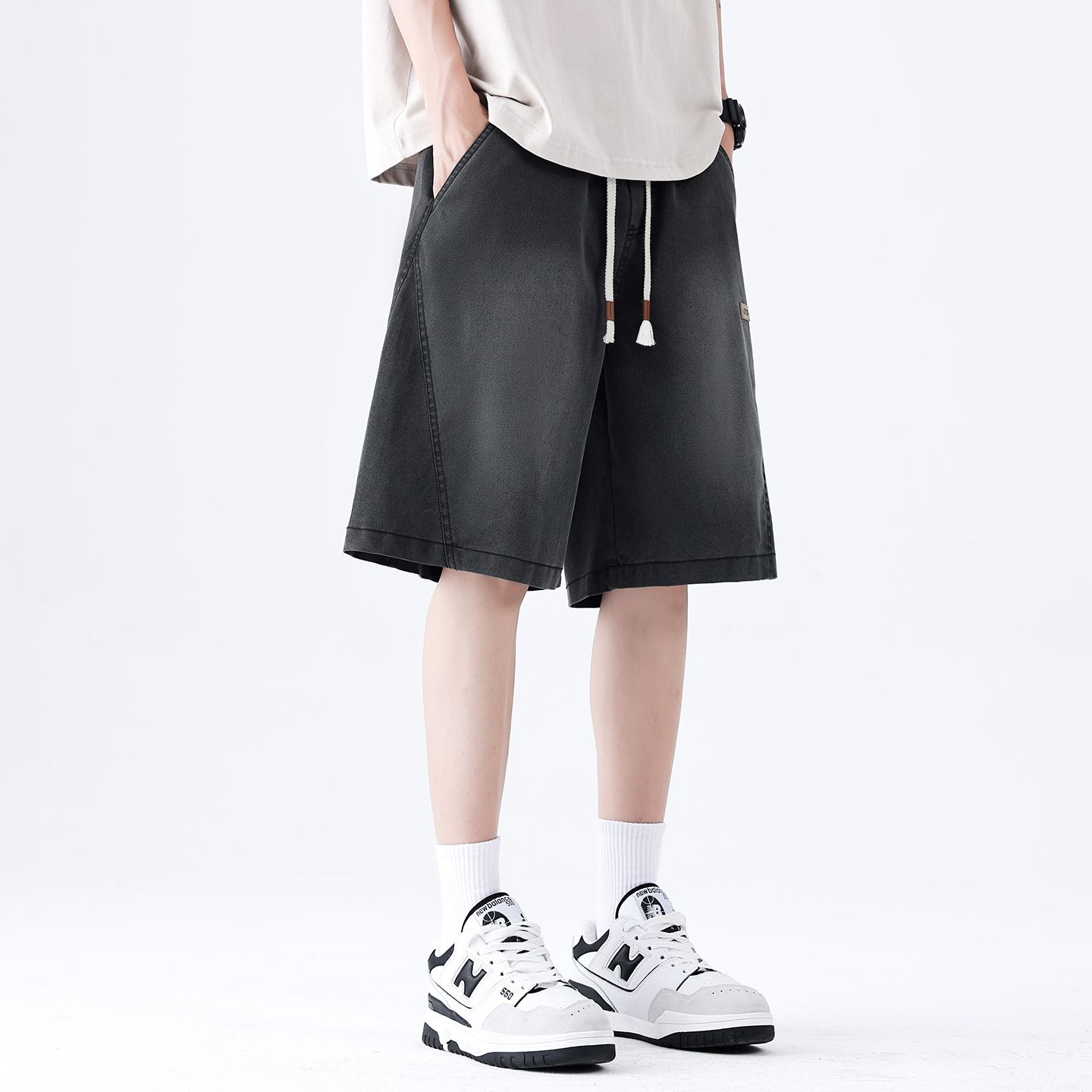 Streetwear Brand Jorts - Брендовые летние тонкие мужские джинсовые шорты-бермуды