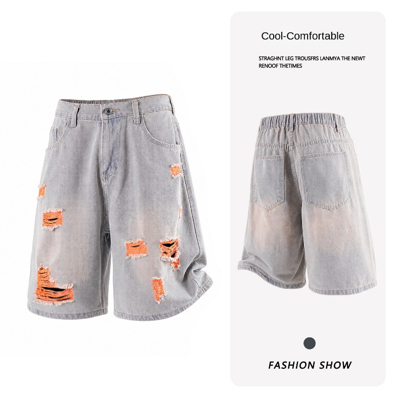 Streetwear Brand Jorts - Летние Новые Модные Трендовые Мужские Джинсовые