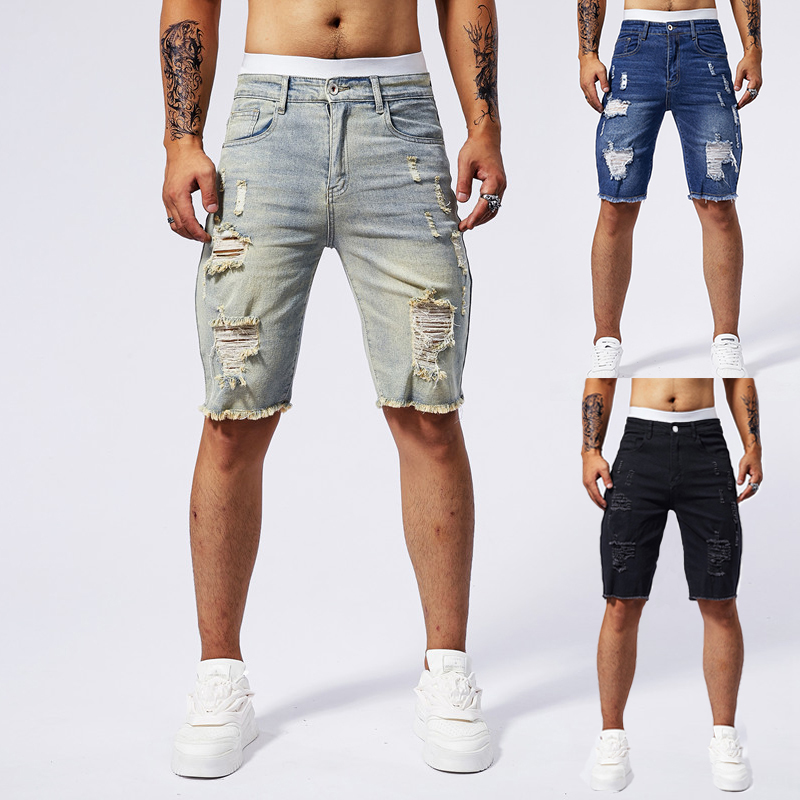 Brand Of Streetwear - Новинка лета 2024, мужские рваные джинсовые