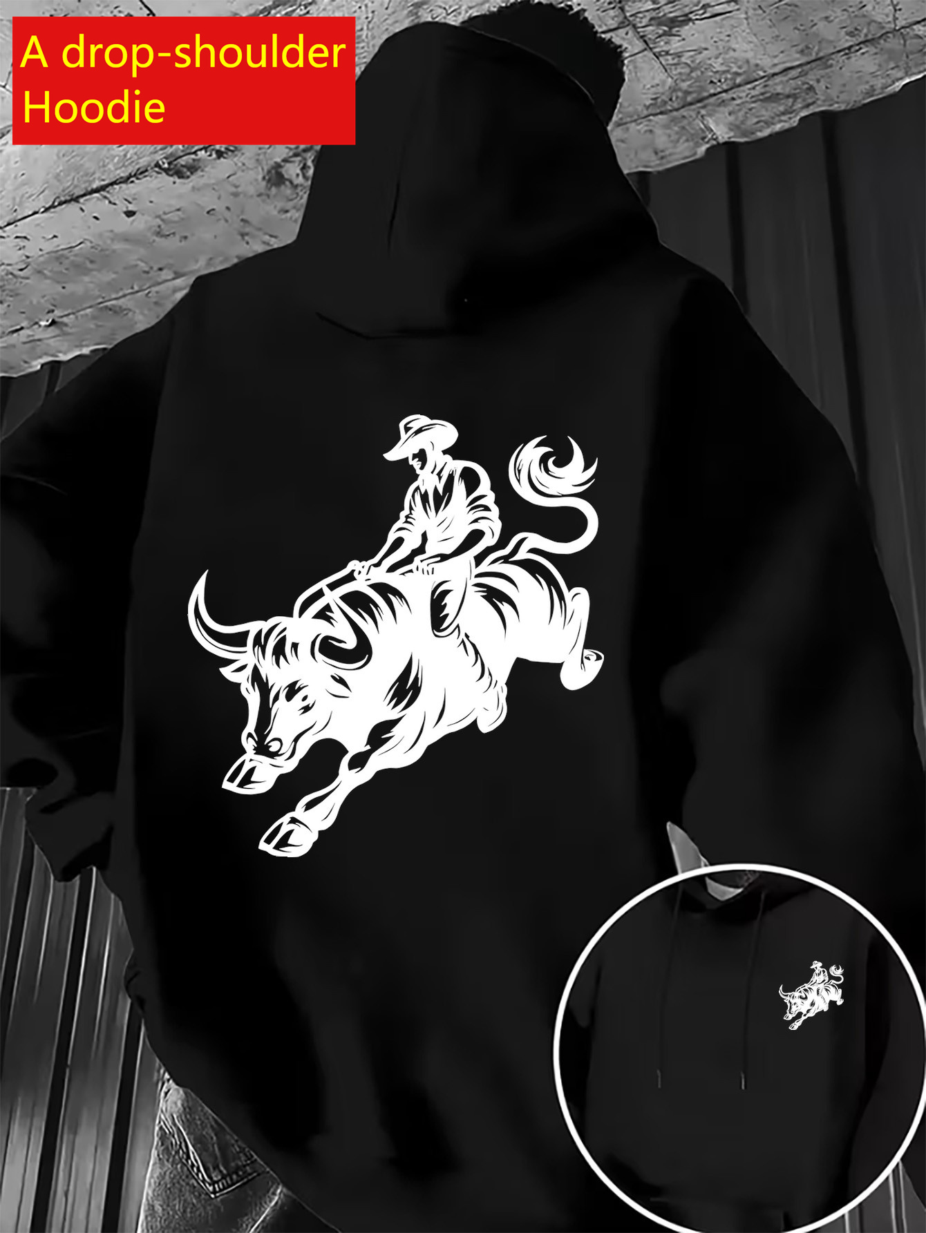 Streetwear Brand Drops - Мужская толстовка оверсайз с принтом от