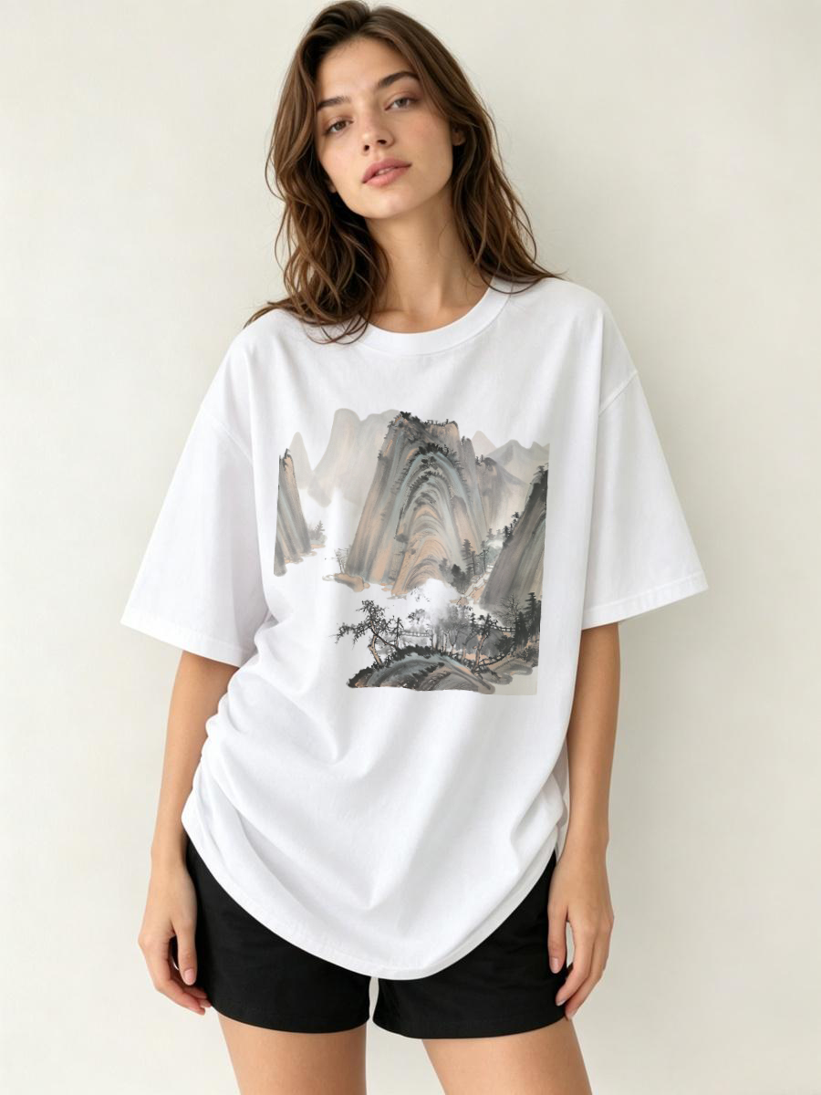 Streetwear Brand With A Logo - Футболки в стиле стритвир оверсайз с